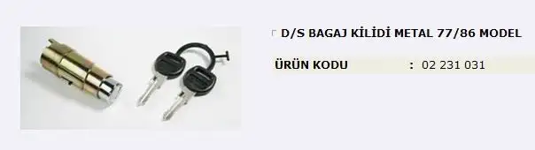 MITA 02231031 Bagaj Kilidi 4319511