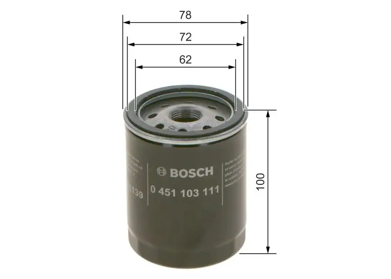 BOSCH 0451103111 Yağ Filtresi