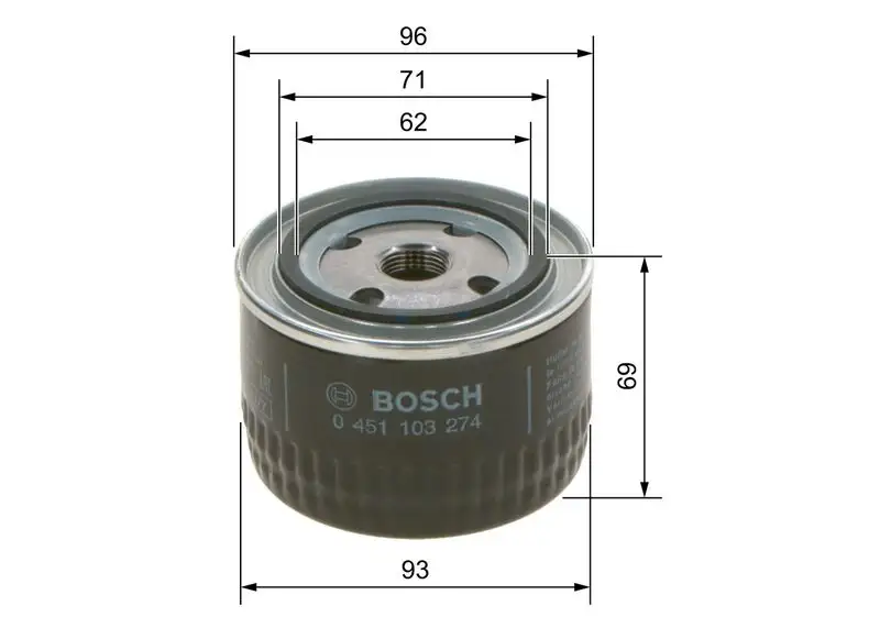 BOSCH 0451103274 Yağ Filtresi