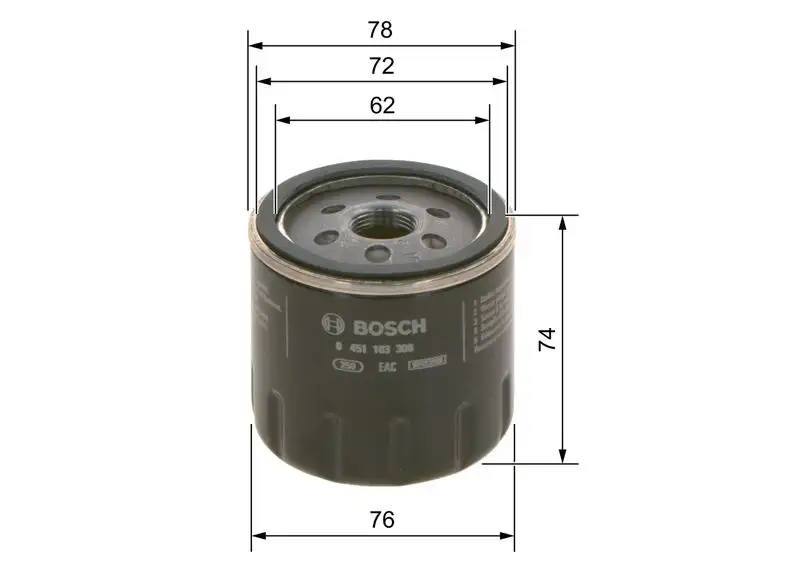 BOSCH 0451103300 Yağ Filtresi
