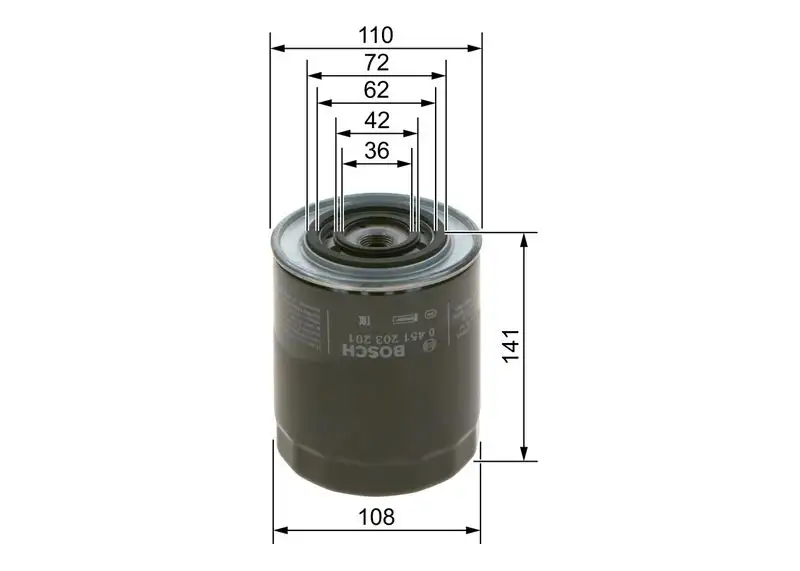 BOSCH 0451203201 Yağ Filtresi