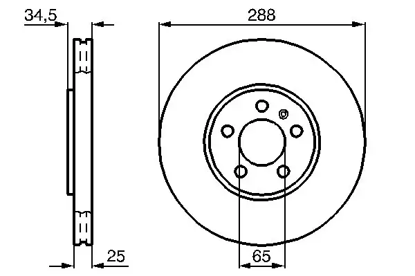 BOSCH 0986478867 Ön Fren Diski
