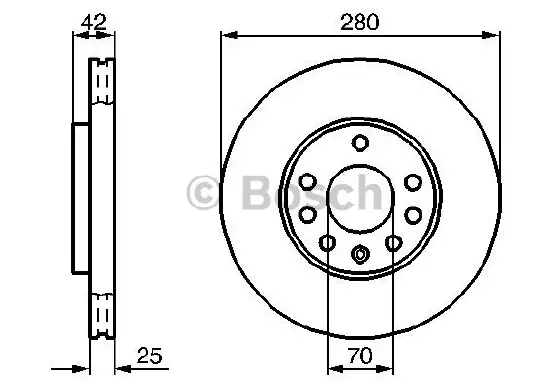 BOSCH 0986478883 Ön Fren Diski