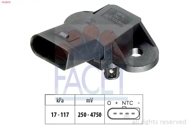 FACET 10.3072 MAP Sensörü 06B906051