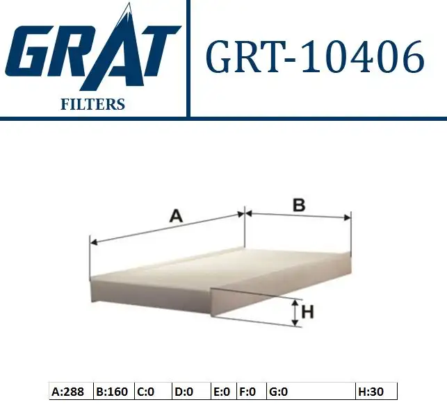 GRAT 10406 Polen Filtresi 46442422