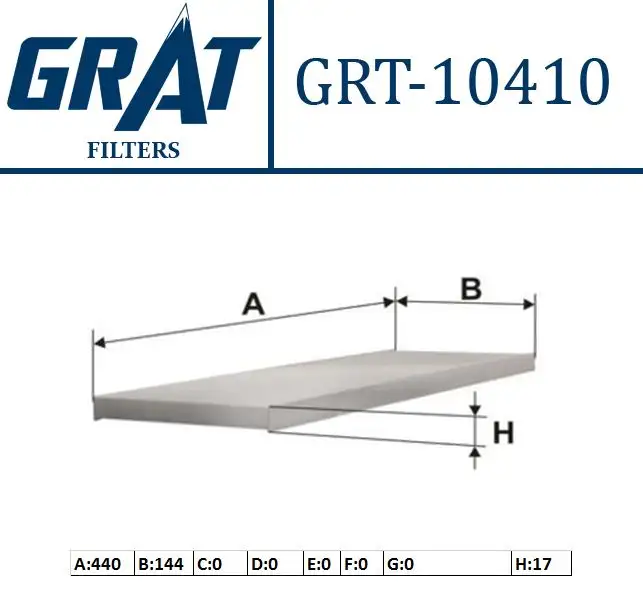 GRAT 10410 Polen Filtresi 6447SY
