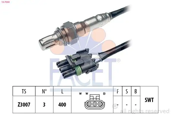 FACET 10.7060 Oksijen Sensörü 7700854148