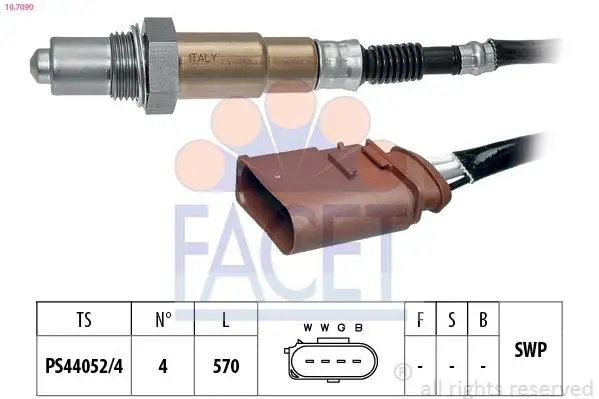 FACET 10.7090 Oksijen Sensörü 036906262F