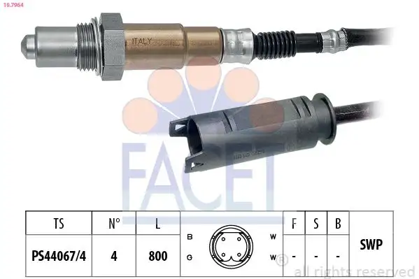 FACET 10.7964 Oksijen Sensörü 11787506531