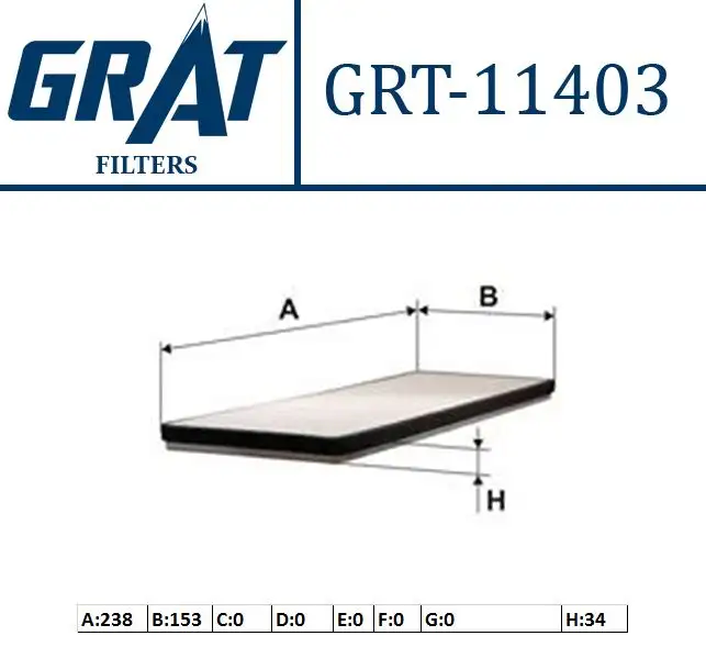 GRAT 11403 Polen Filtresi 272774936R