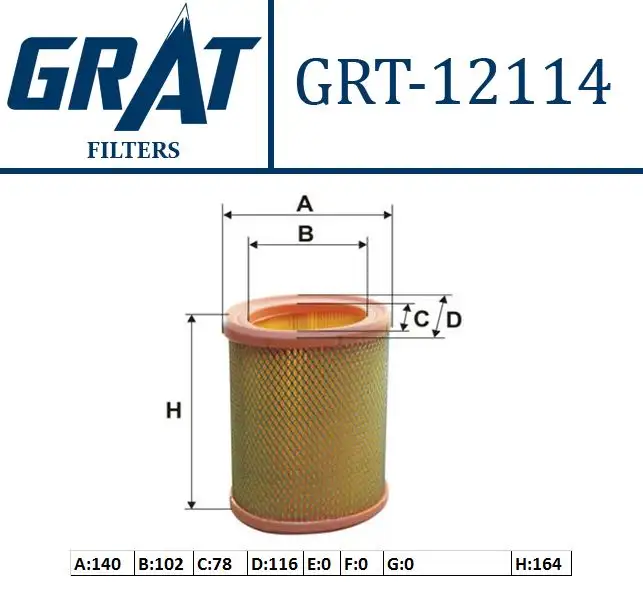 GRAT 12114 Hava Filtresi 144485