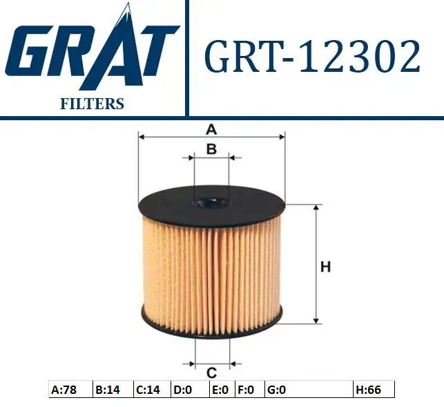 GRAT 12302 Yakıt Filtresi 1906A2