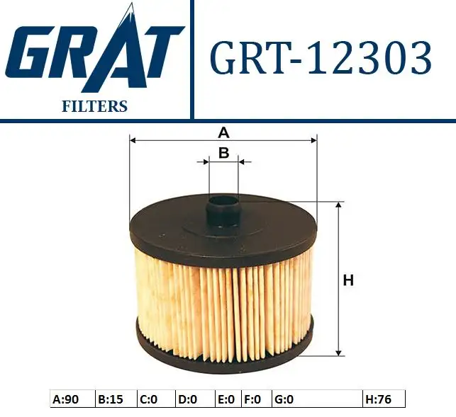 GRAT 12303 Yakıt Filtresi 3M5Q9176AA