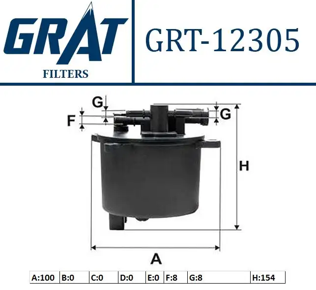 GRAT 12305 Yakıt Filtresi 190183