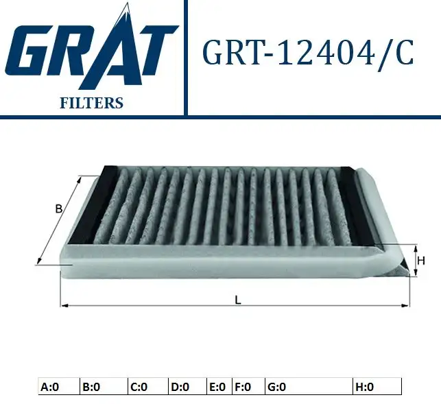 GRAT 12404C Polen Filtresi (Karbonlu) 6479A1