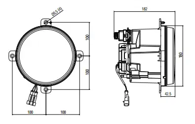 FARBA 13185E Ön Far GC4613005AA