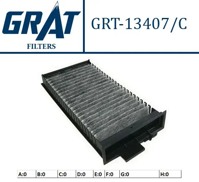 GRAT 13407C Polen Filtresi (Karbonlu) 6447HV