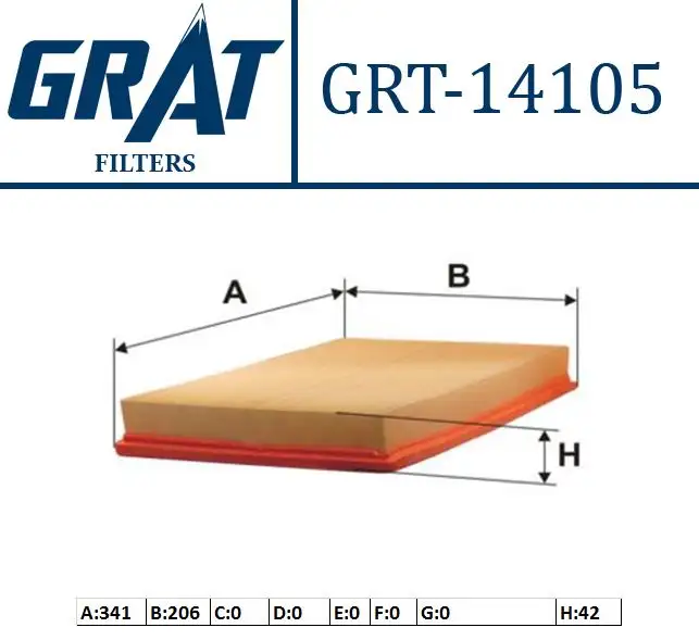 GRAT 14105 Hava Filtresi 835615