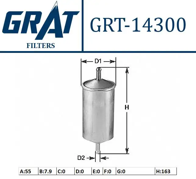 GRAT 14300 Yakıt Filtresi 6X0201511B