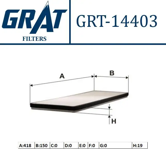 GRAT 14403 Polen Filtresi 6808600