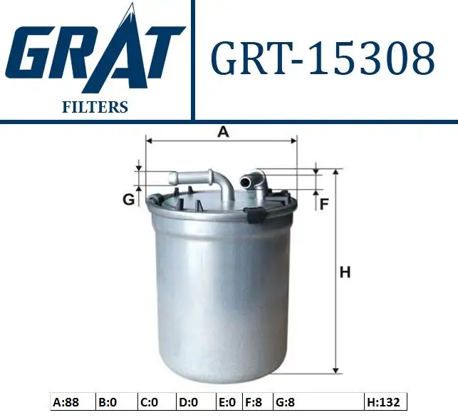 GRAT 15308 Yakıt Filtresi 6Q0127401F