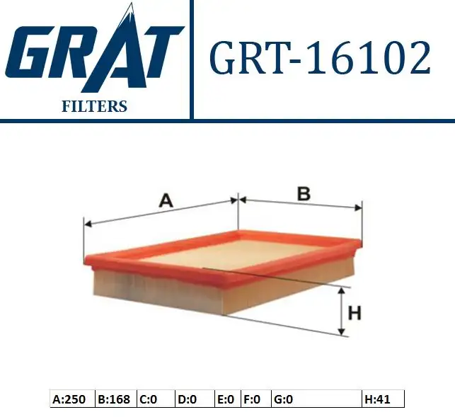 GRAT 16102 Hava Filtresi 2811322600
