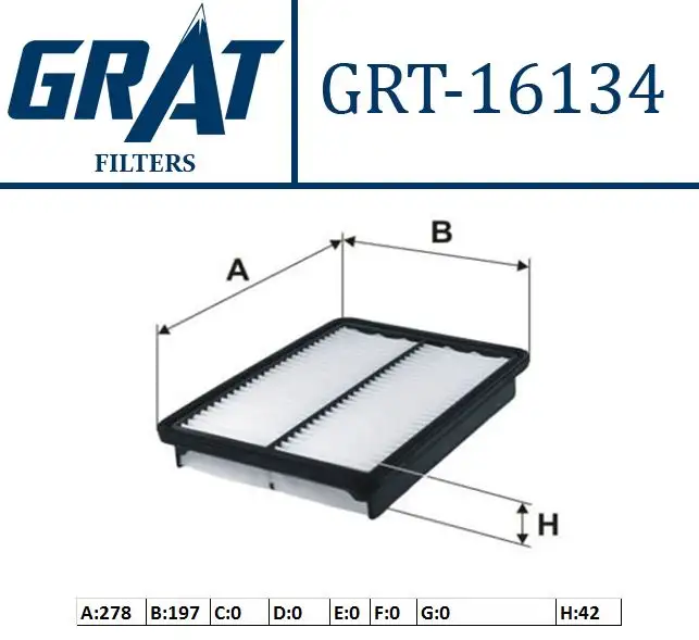 GRAT 16134 Hava Filtresi 281132P300