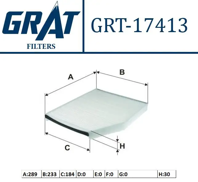 GRAT 17413 Polen Filtresi BK2119G244AA