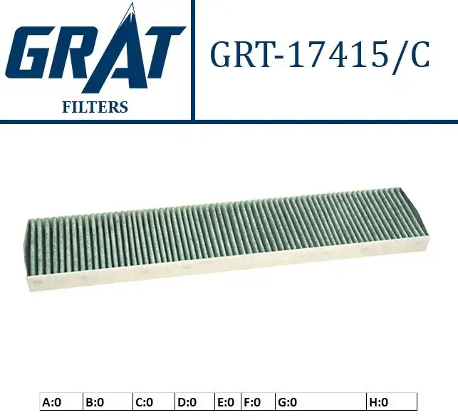 GRAT 17415C Polen Filtresi (Karbonlu) 7M3819644A