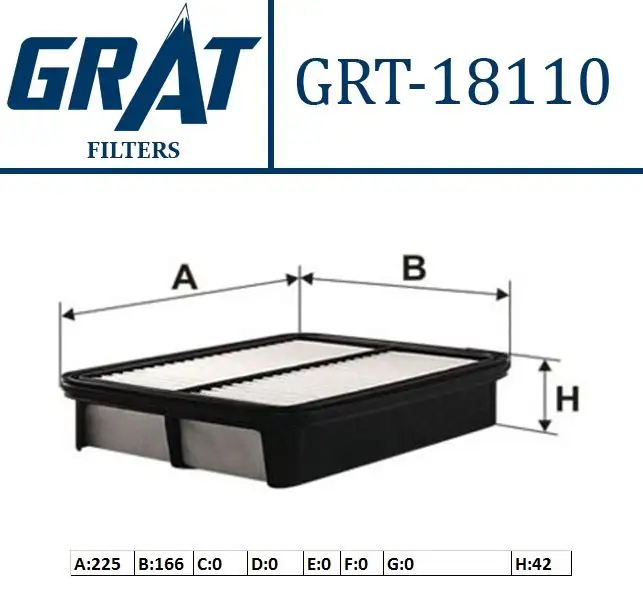 GRAT 18110 Hava Filtresi 1780111090