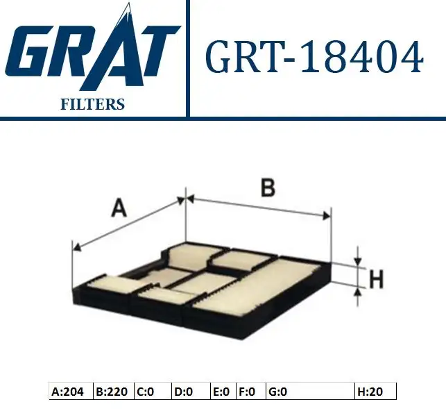 GRAT 18404 Polen Filtresi 8850812010