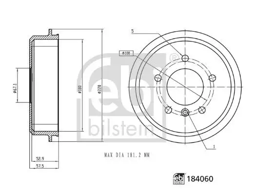 FEBI 184060 Fren Kampanası A1684230401