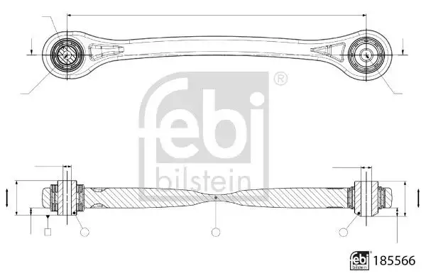 FEBI 185566 Arka Denge Kolu (Sol Alt) 4M0505291F