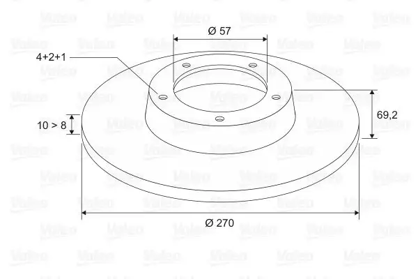 VALEO 186565 Arka Fren Diski