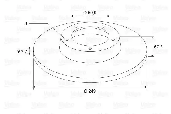 VALEO 197307 Arka Fren Diski 424934