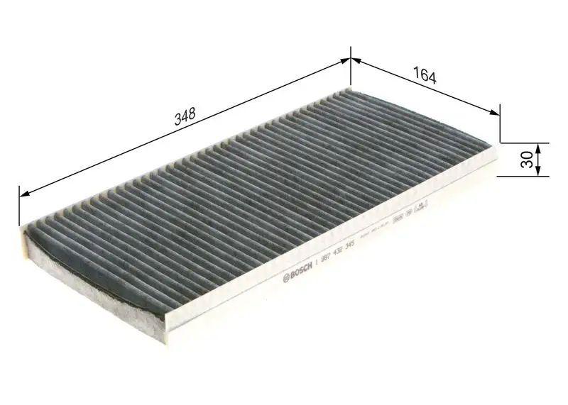BOSCH 1987432345 Polen Filtresi (Karbonlu)