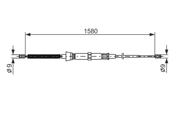 BOSCH 1987477806 El Fren Halatı (Arka) 6Q0609721J