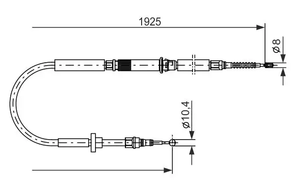 BOSCH 1987477959 El Fren Halatı (Arka)