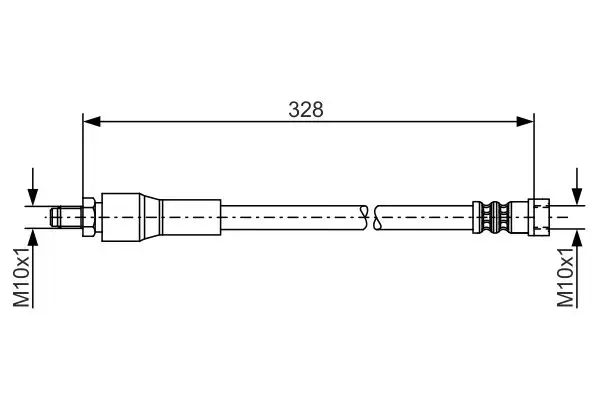 BOSCH 1987481001 Arka Fren Hortumu A6394280935