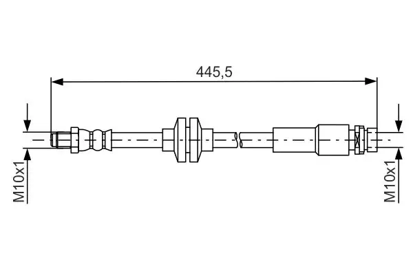 BOSCH 1987481668 Arka Fren Hortumu AV612282AC