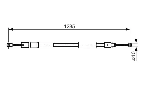BOSCH 1987482026 El Fren Halatı (Arka Sol) A6394270438