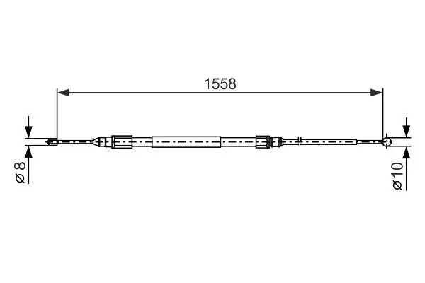 BOSCH 1987482368 El Fren Halatı (Arka) 34406857642