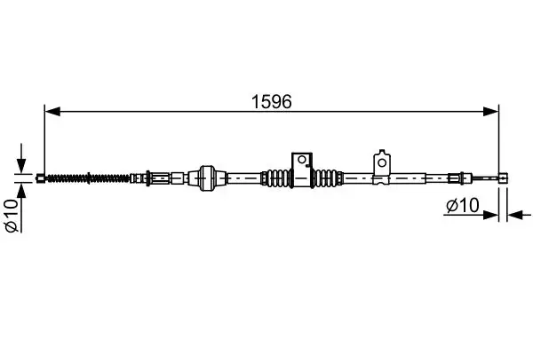 BOSCH 1987482520 El Fren Halatı (Arka Sol) 4820A049
