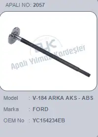 AYK 2057 Arka Aks YC154234EB