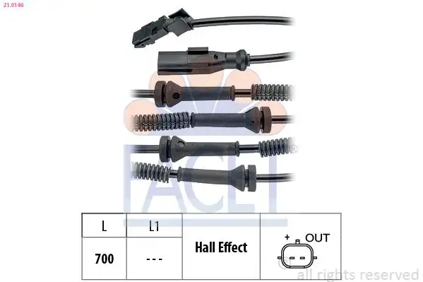 FACET 21.0146 ABS Hız Sensörü (Ön)