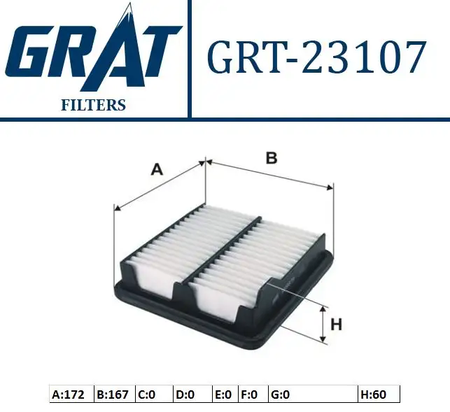 GRAT 23107 Hava Filtresi 17220RB0000
