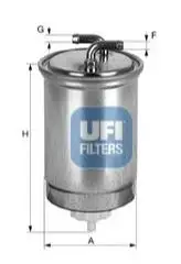 UFI 24.435.00 Yakıt Filtresi 16901S6FE02
