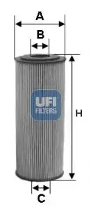UFI 25.154.00 Yağ Filtresi 30788490