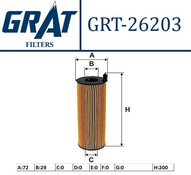 GRAT 26203 Yağ Filtresi 057115561M