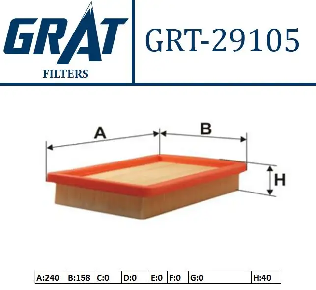 GRAT 29105 Hava Filtresi B59513Z40
